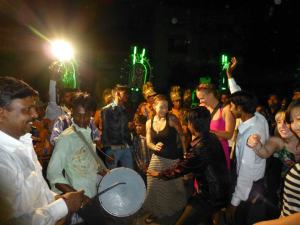 Dancing my heart out in the streets of Varanasi
