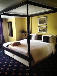 The magnificent bed in the 'Windsor Suite' that I stayed in at the Sarova Stanley in Nairobi.