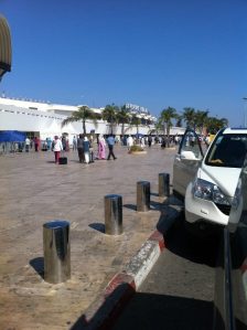 Casablanca airport, after I had finally landed (thankfully alive!)