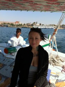 Sailing down the Nile on a felucca.