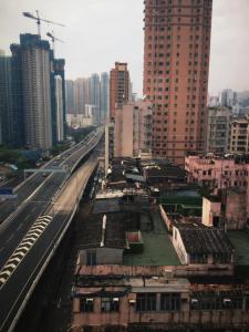 The view from my serviced apartment.