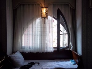 Our room at the lovely Hotel Niles!